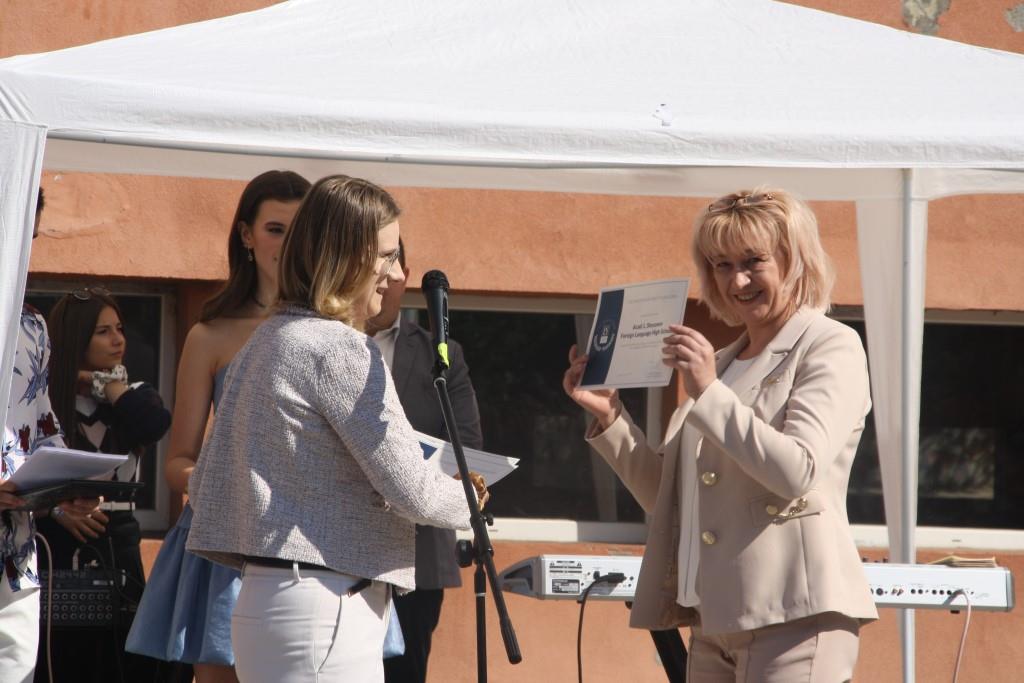 Поредна престижна награда за Езикова гимназия