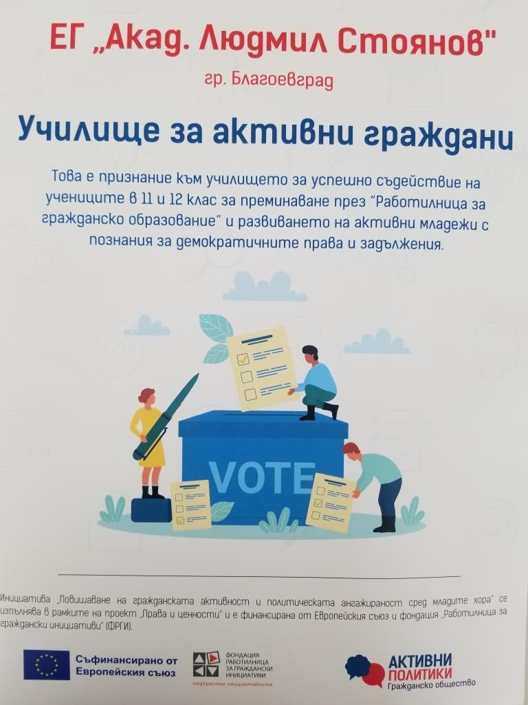 Училище за успешни граждани